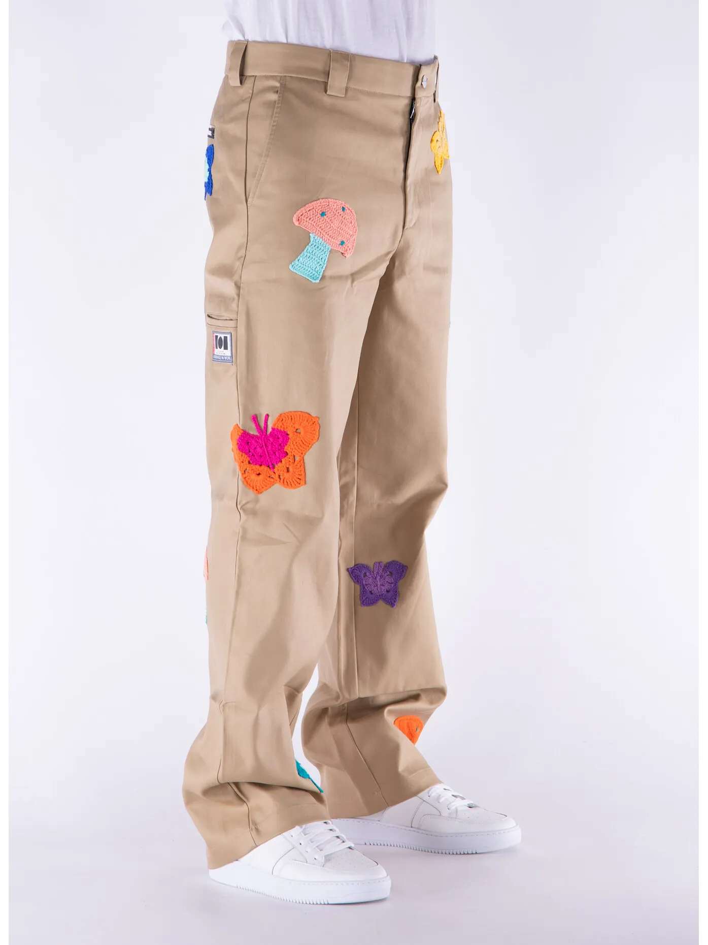     -NAHMIAS    -PANTALONE WORKER PATCHWORK-