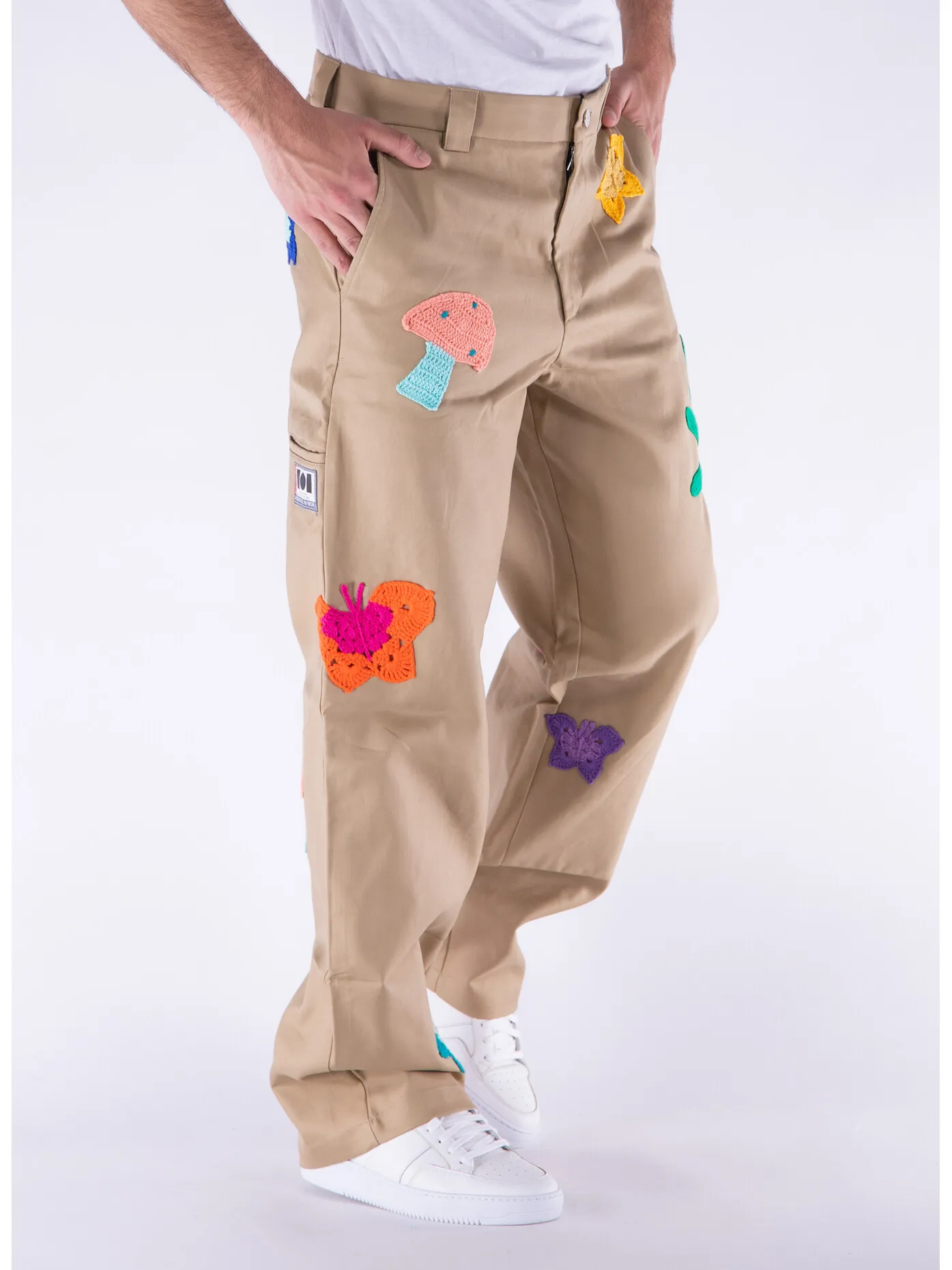     -NAHMIAS    -PANTALONE WORKER PATCHWORK-