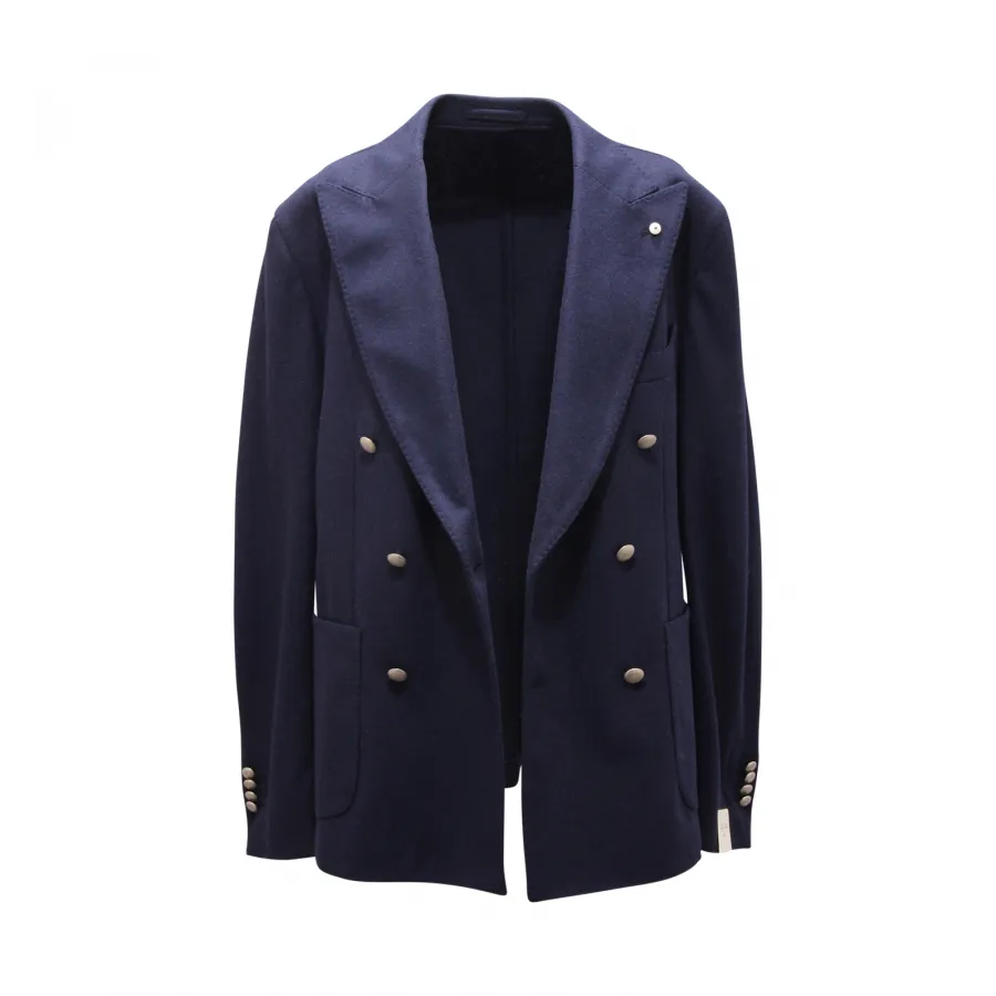 2643AQ giacca doppiopetto uomo L.B.M. 1911 man wool blend jacket blue