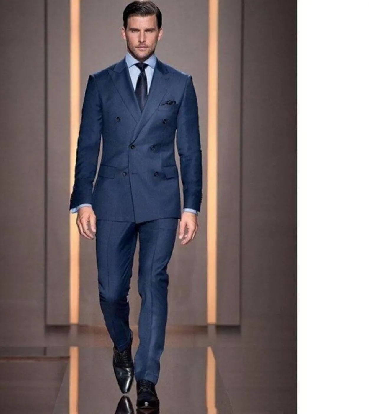 Abito da uomo doppiopetto personalizzato stile estivo Abiti da sposo smoking su misura giacca  pantaloni  cravatta Abiti