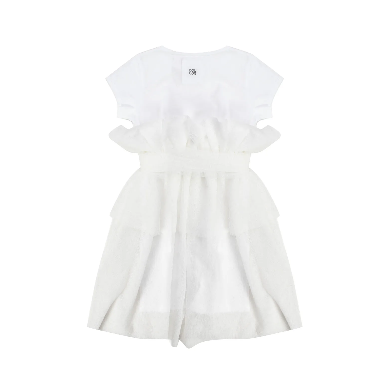 Abito In Tulle Bianco Bambina E Teenager