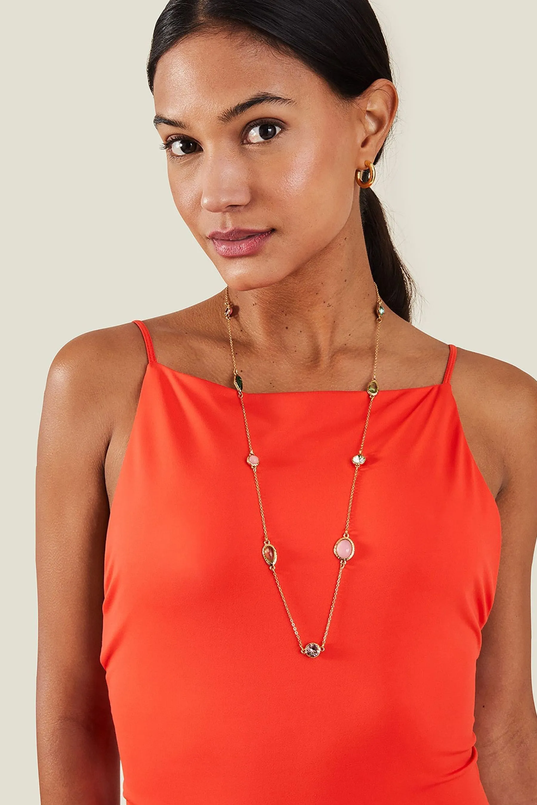 Accessorize - Collana a corda con forme eclettiche