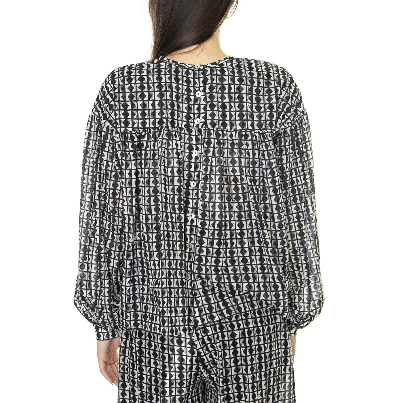 ALESSIA SANTI W' Blusa Burro / Nero Diamante 311SD45088 - Top Donna Nero / Multicolore    