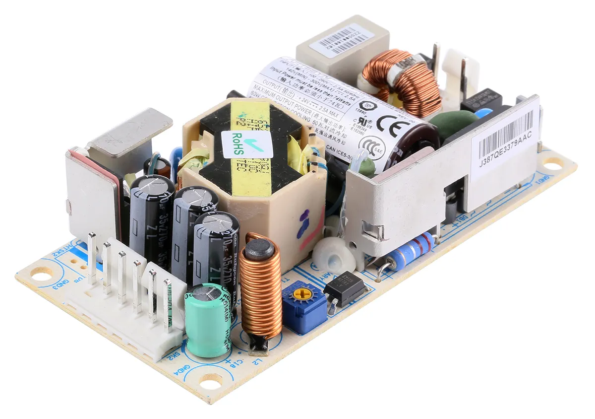 Alimentatore switching Artesyn NPS65-M, 60W, ingresso 127 → 300 V dc, 90 → 264 V ac, uscita 24V cc, 2.75A
