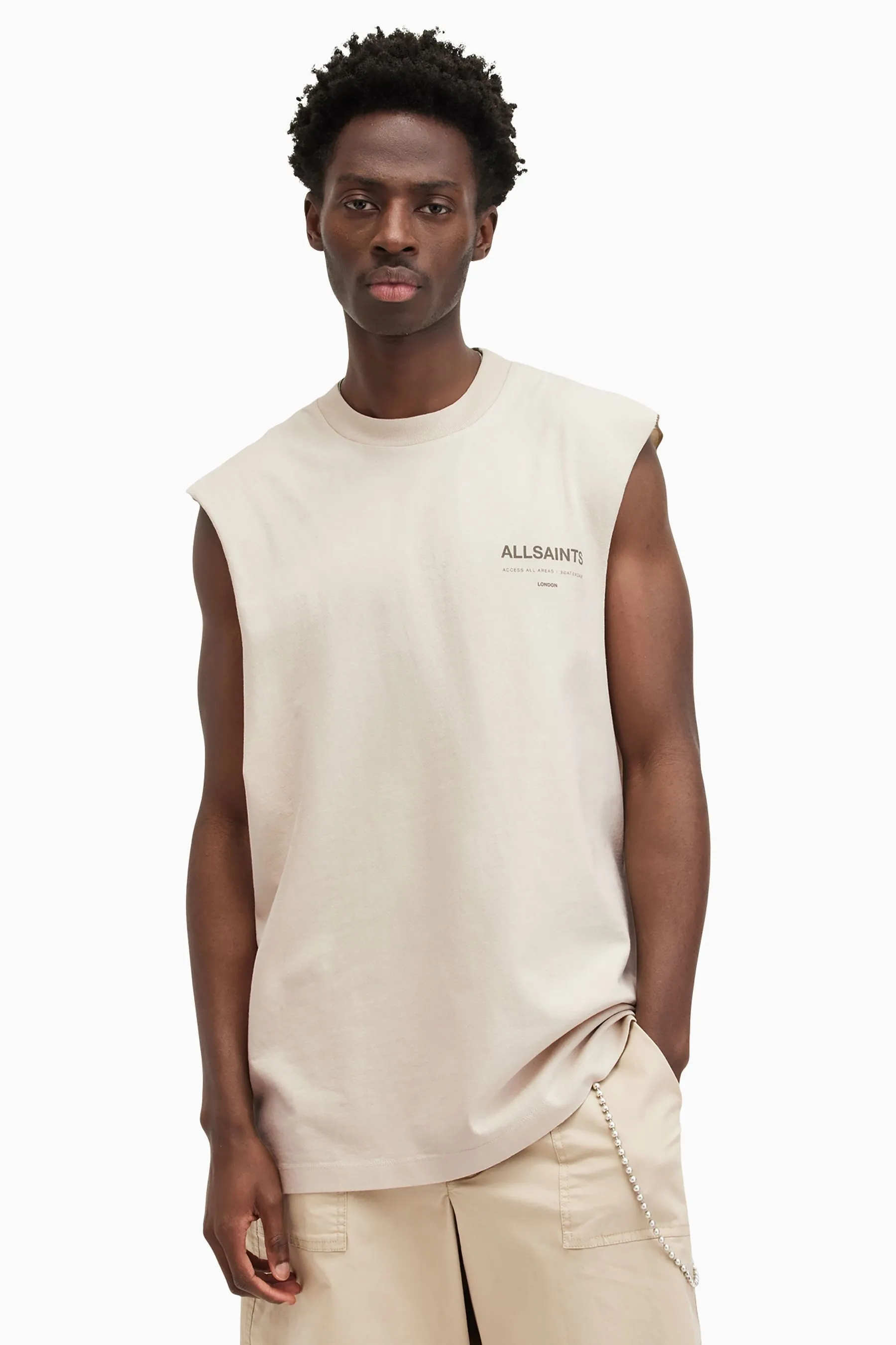 AllSaints 100% Cotton Access Short Sleeve Crew T-Shirt    