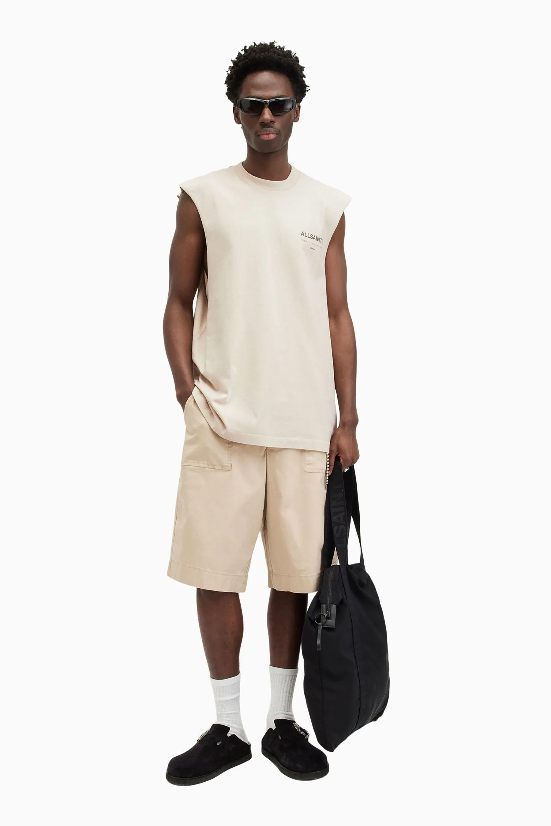 AllSaints 100% Cotton Access Short Sleeve Crew T-Shirt    