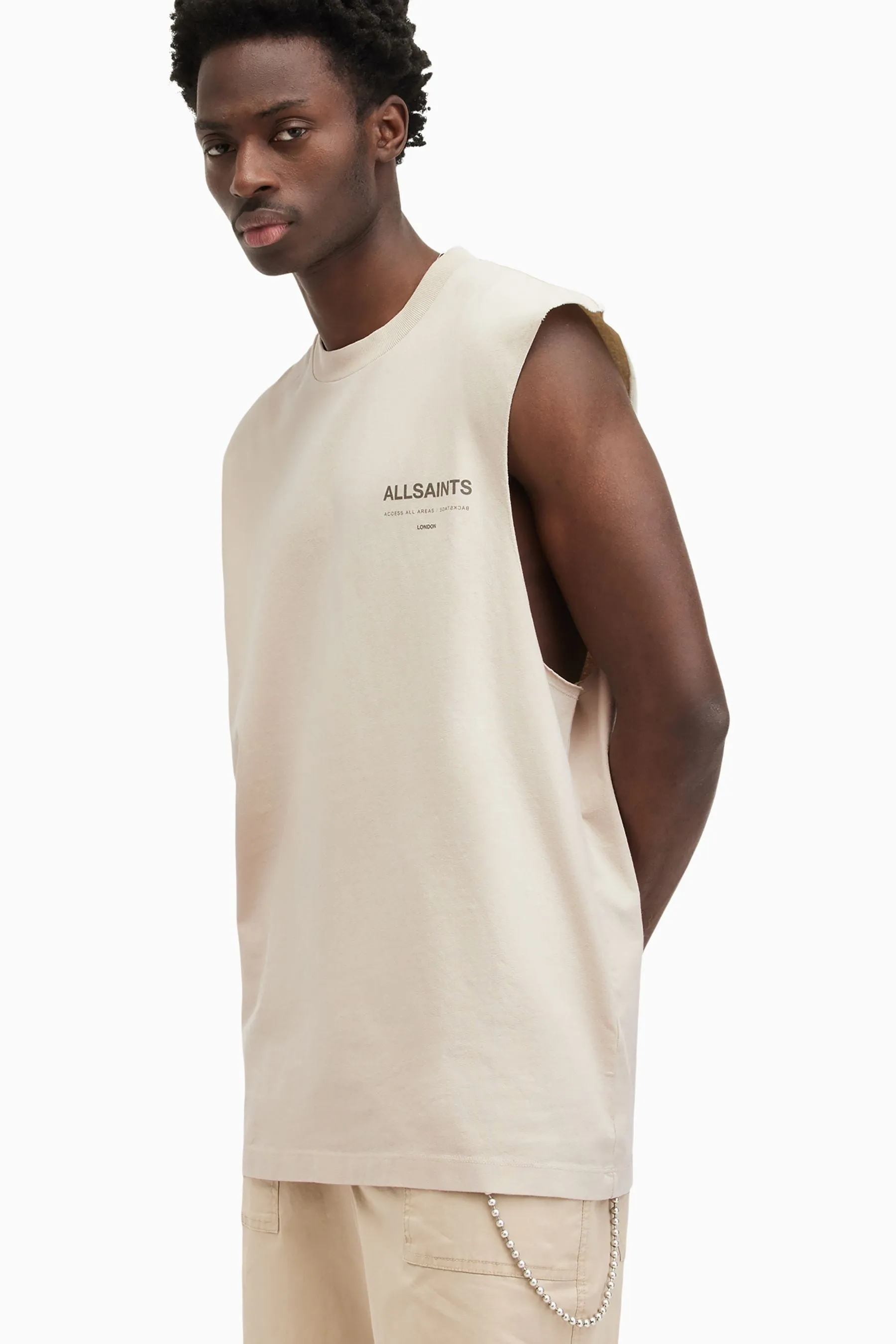 AllSaints 100% Cotton Access Short Sleeve Crew T-Shirt    