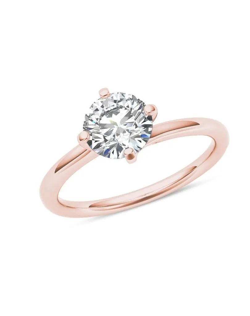 Anello Oro Rosa Kimberly con diamante di 0.90 carati