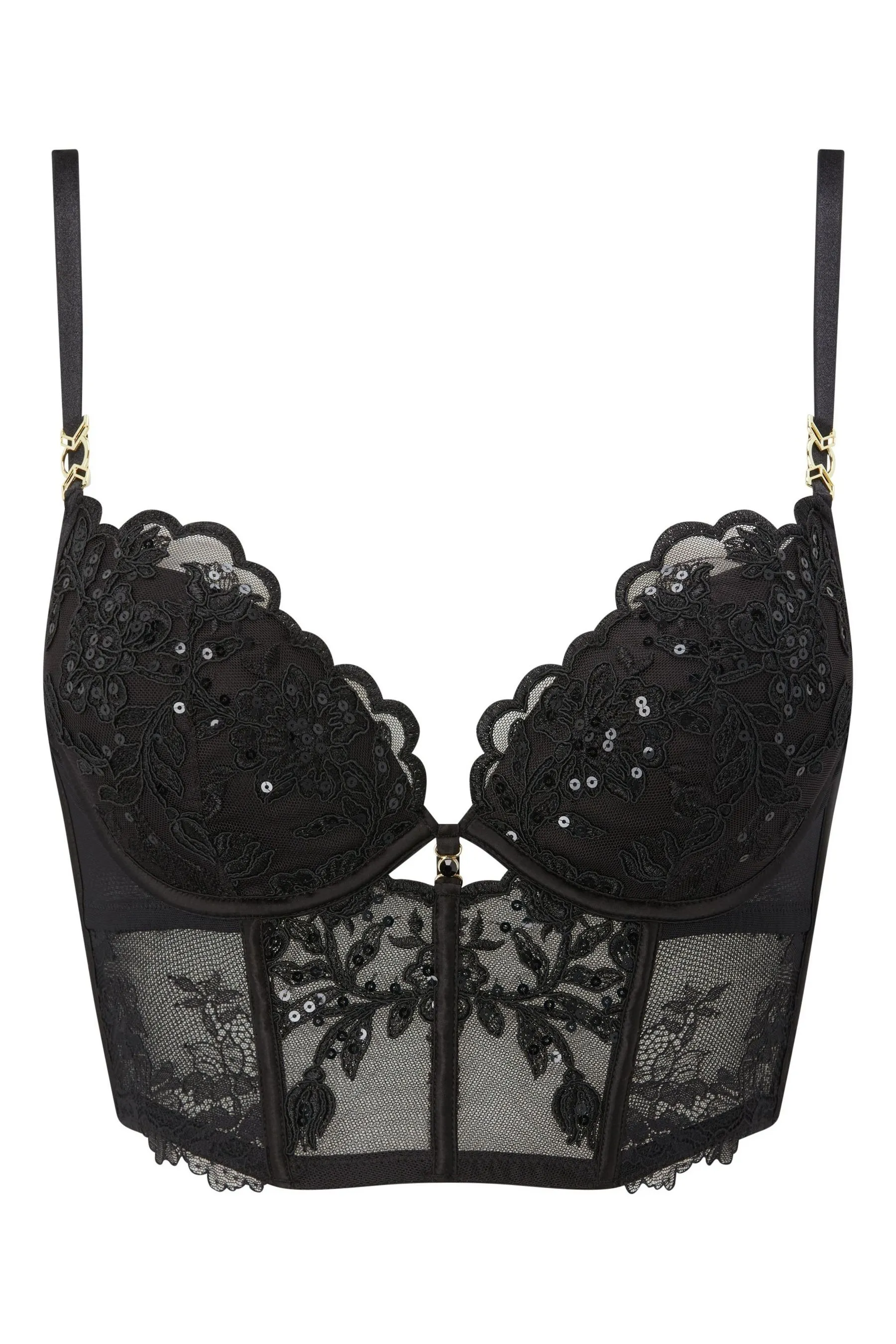 Ann Summers - The Icon - Bustino imbottito con ricamo