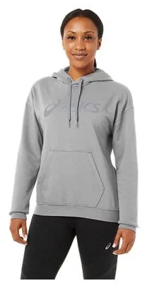 Asics Big Logo Hoodie Grey Women