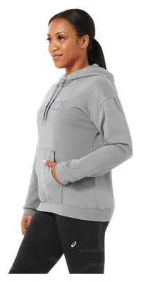 Asics Big Logo Hoodie Grey Women