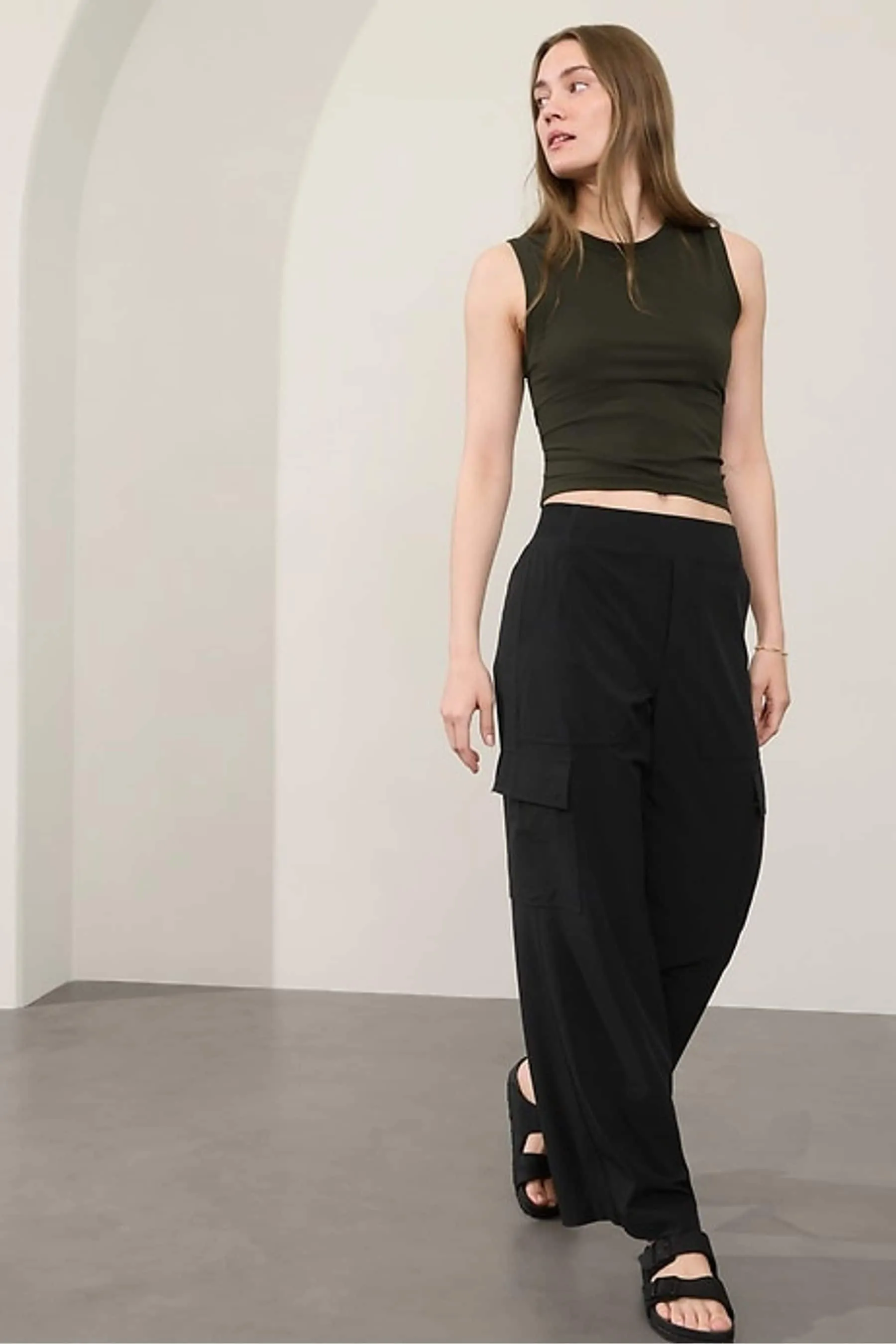Athleta Brooklyn Heights High Waisted Cargo Trousers    