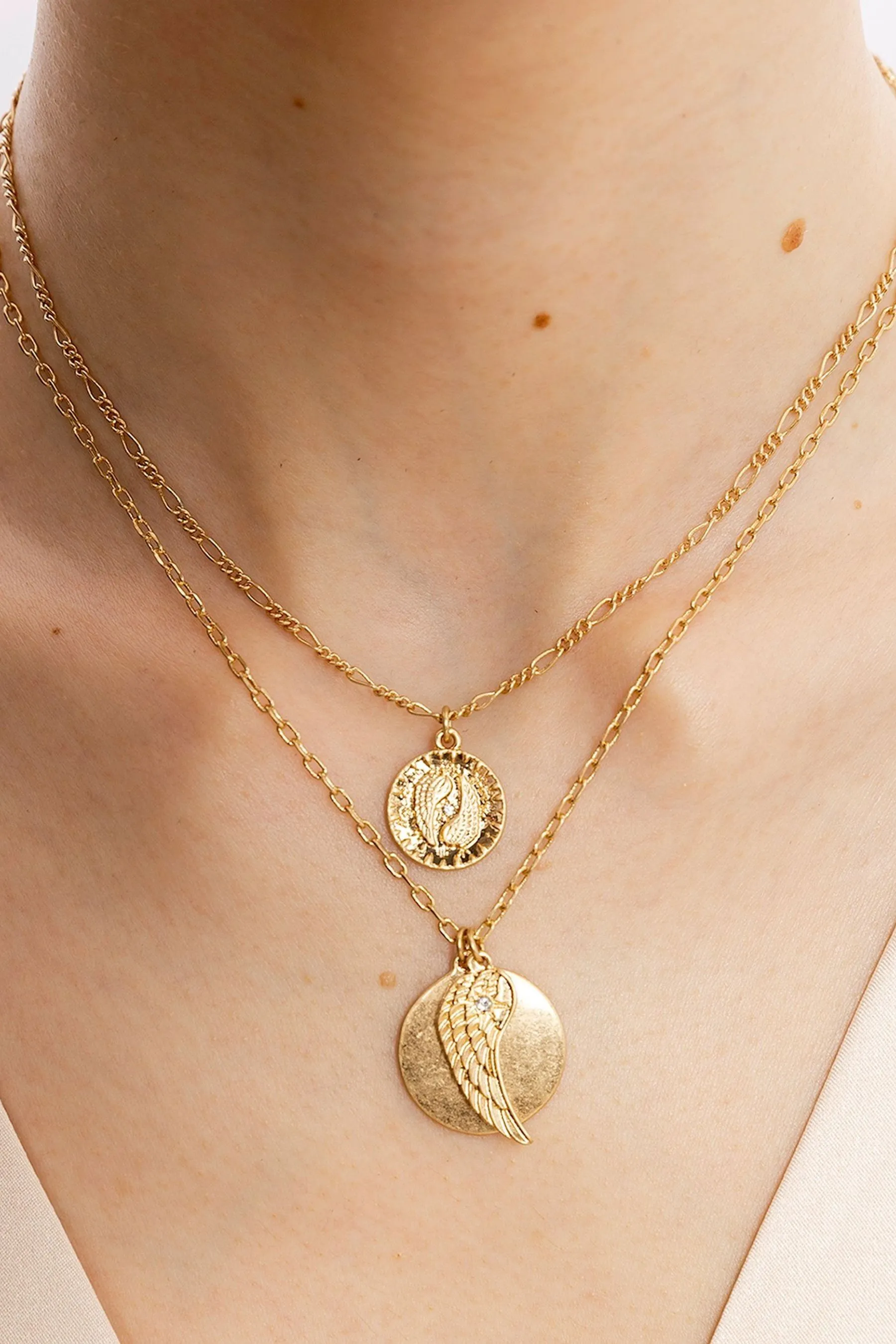 Bibi Bijoux Oro - Serenity - Collana multifilo con ciondoli