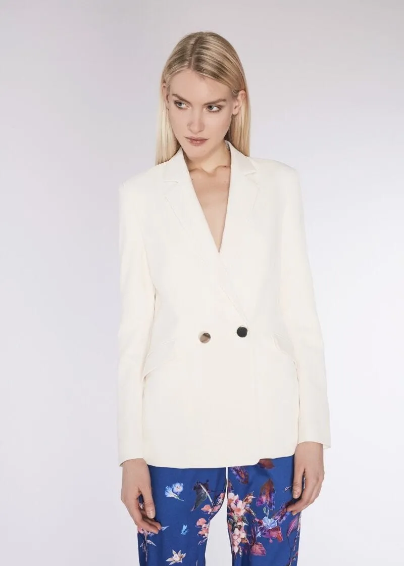 Blazer doppiopetto con bottoni gold