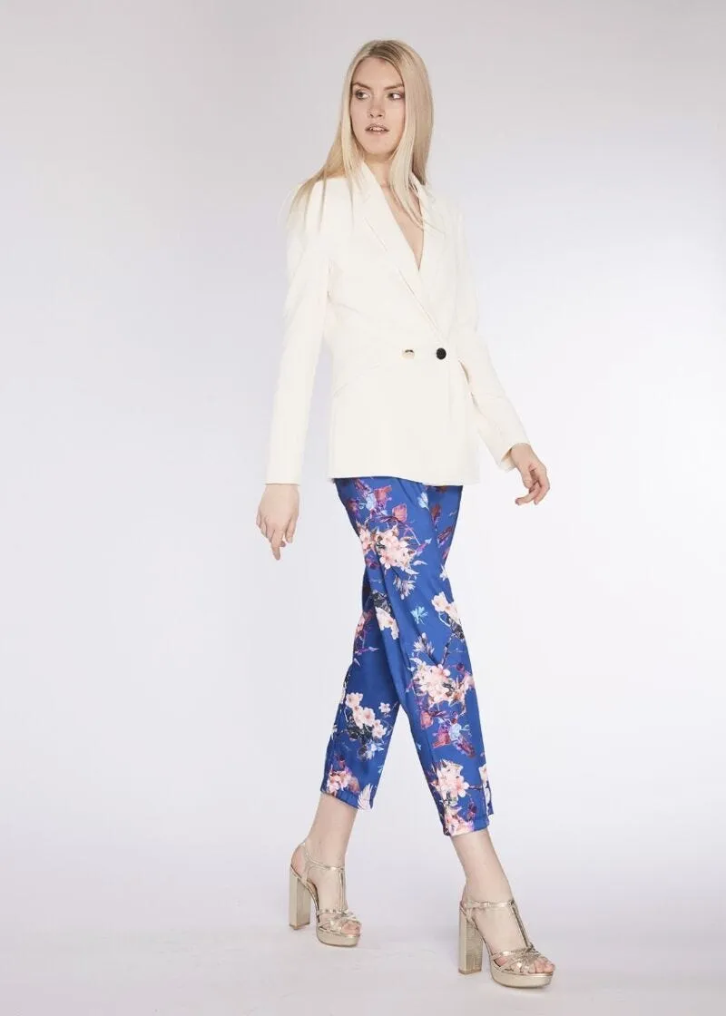 Blazer doppiopetto con bottoni gold