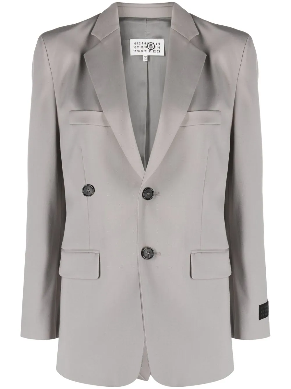 Blazer doppiopetto sartoriale in grigio - donna