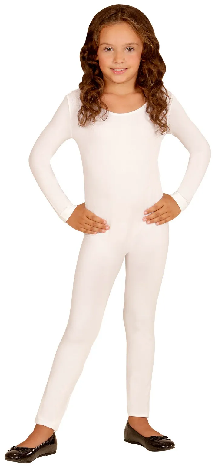 Body per bambini a maniche lunghe bianco