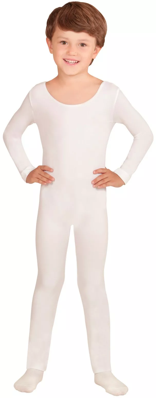 Body per bambini a maniche lunghe bianco