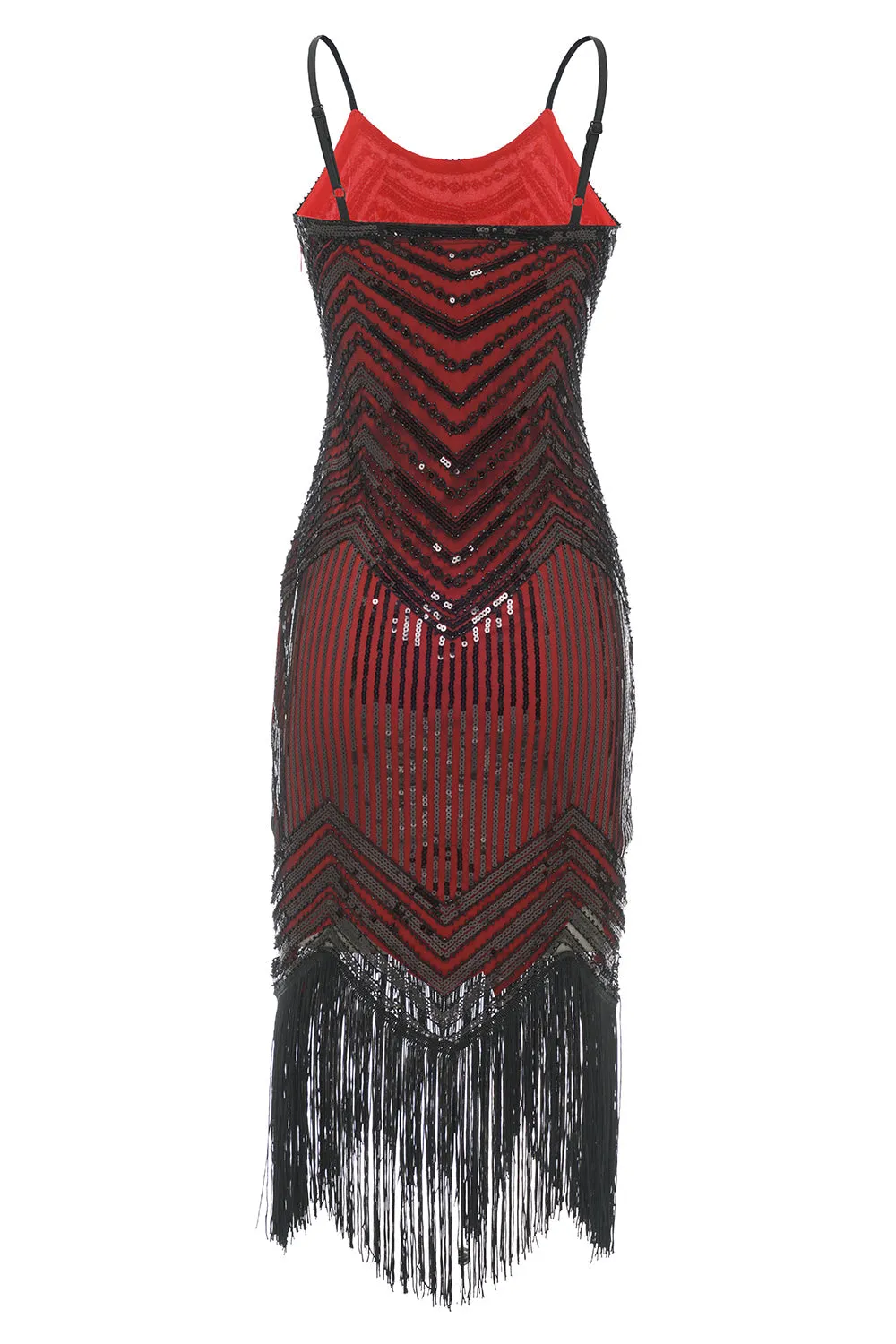 Bodycon Nero Argento Paillettes 1920s Abito
