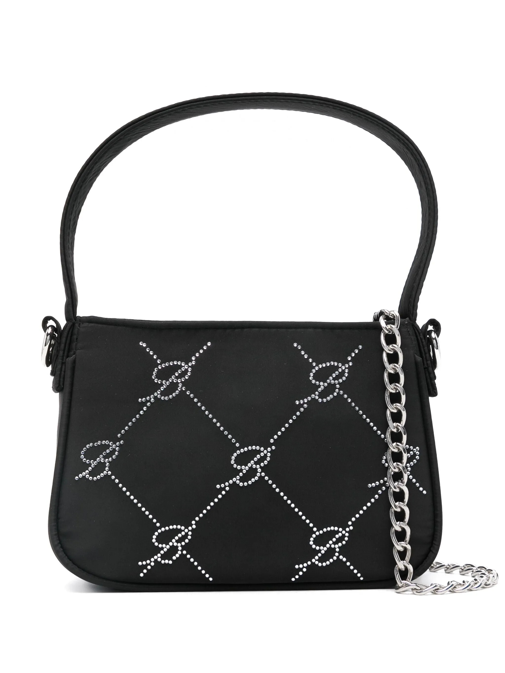 Borsa a spalla con strass