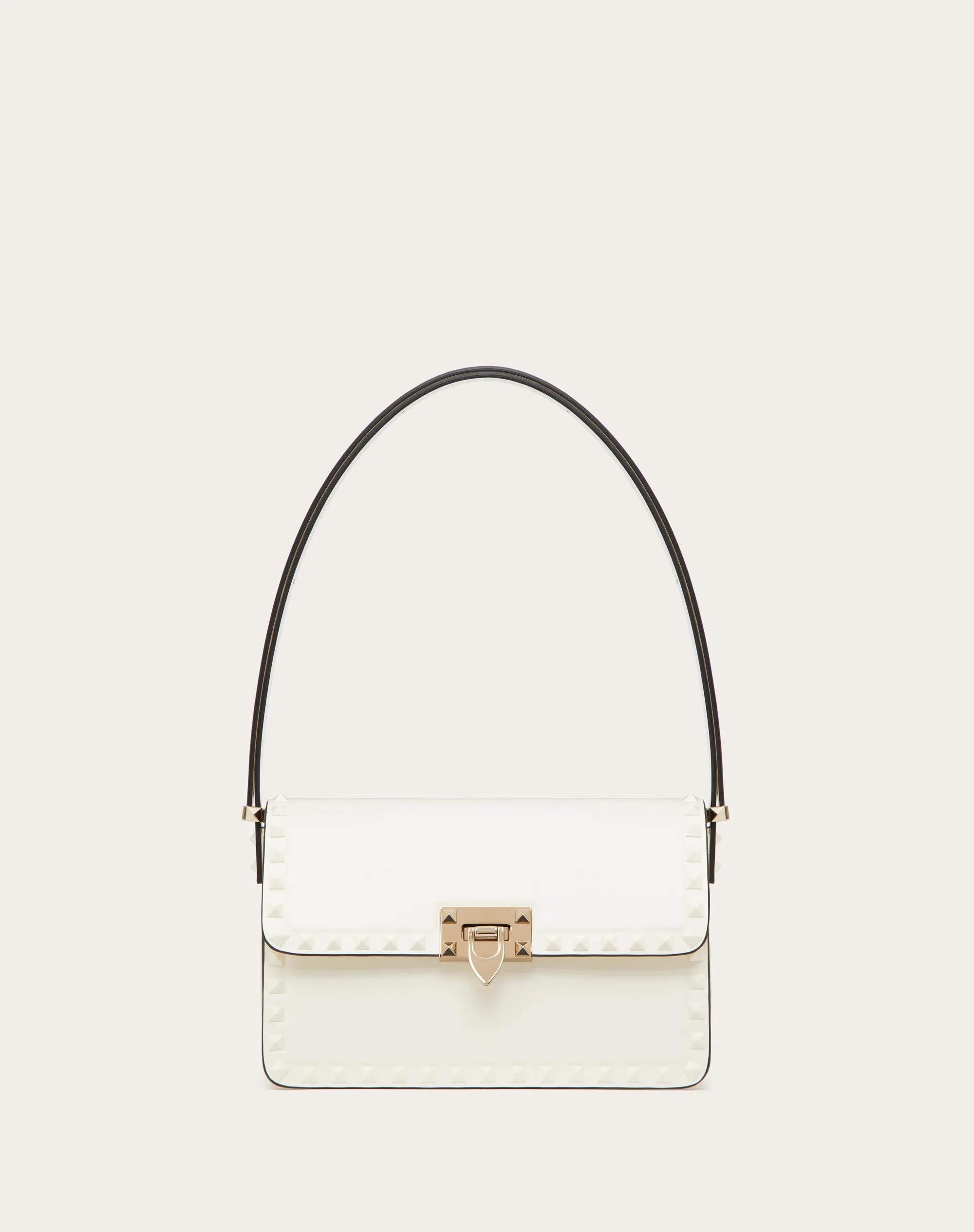 BORSA A SPALLA ROCKSTUD23 IN VITELLO LISCIO
