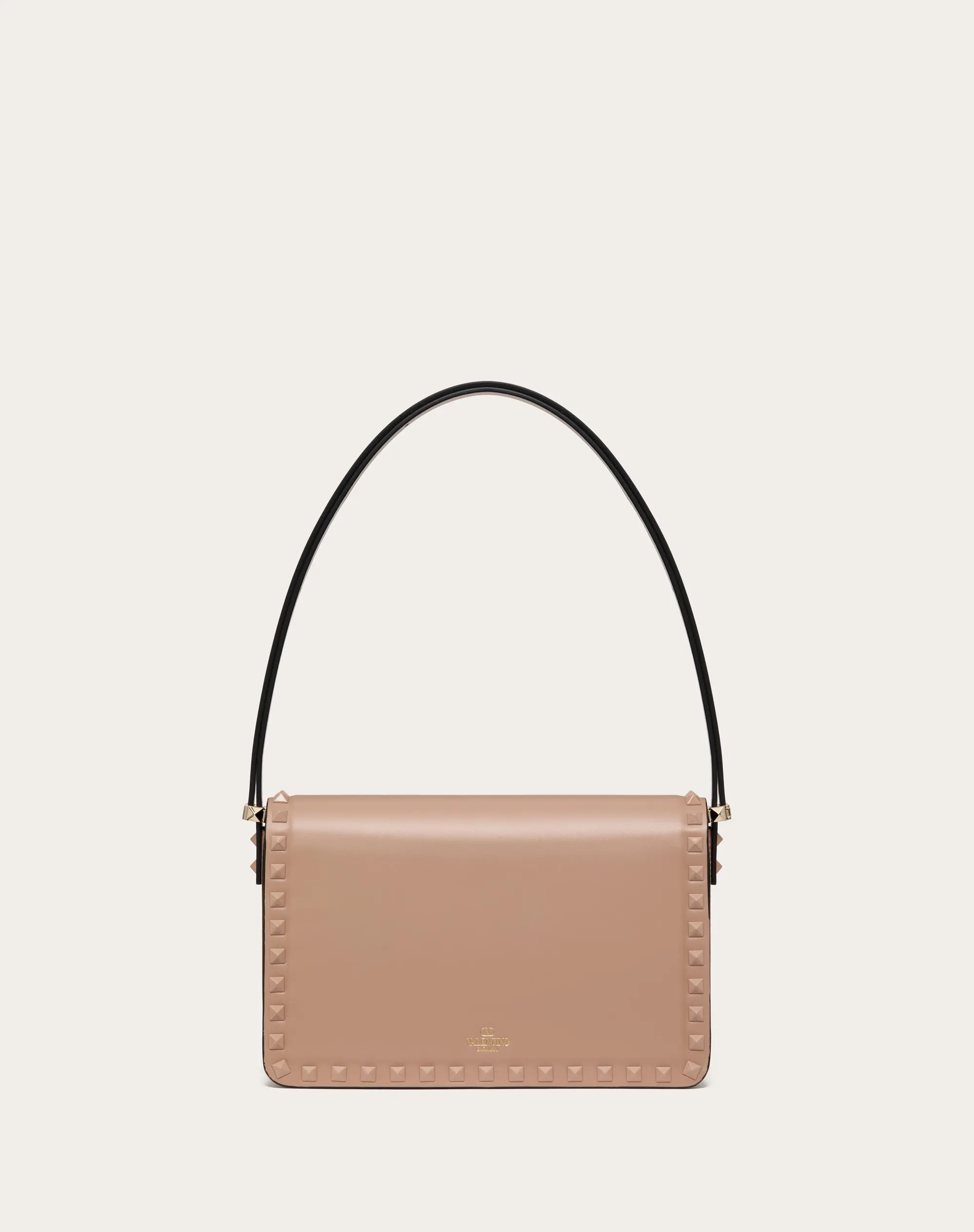 BORSA A SPALLA ROCKSTUD23 IN VITELLO LISCIO