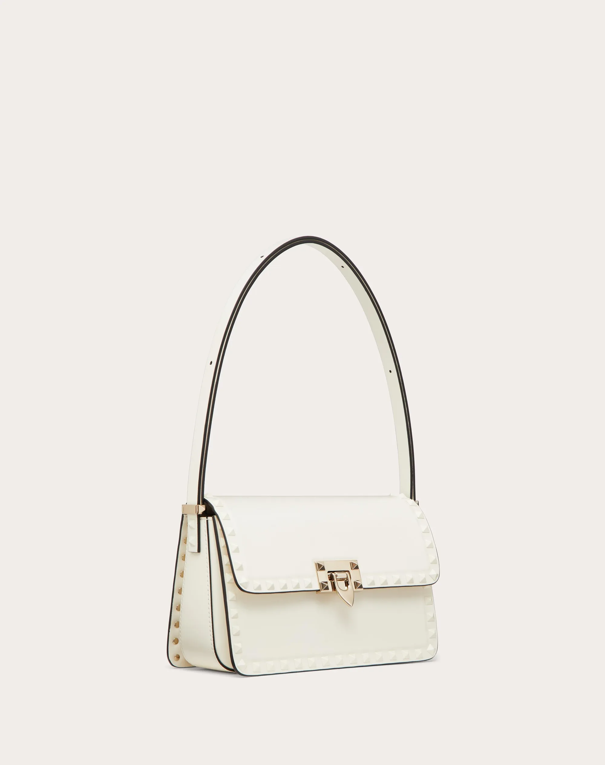 BORSA A SPALLA ROCKSTUD23 IN VITELLO LISCIO