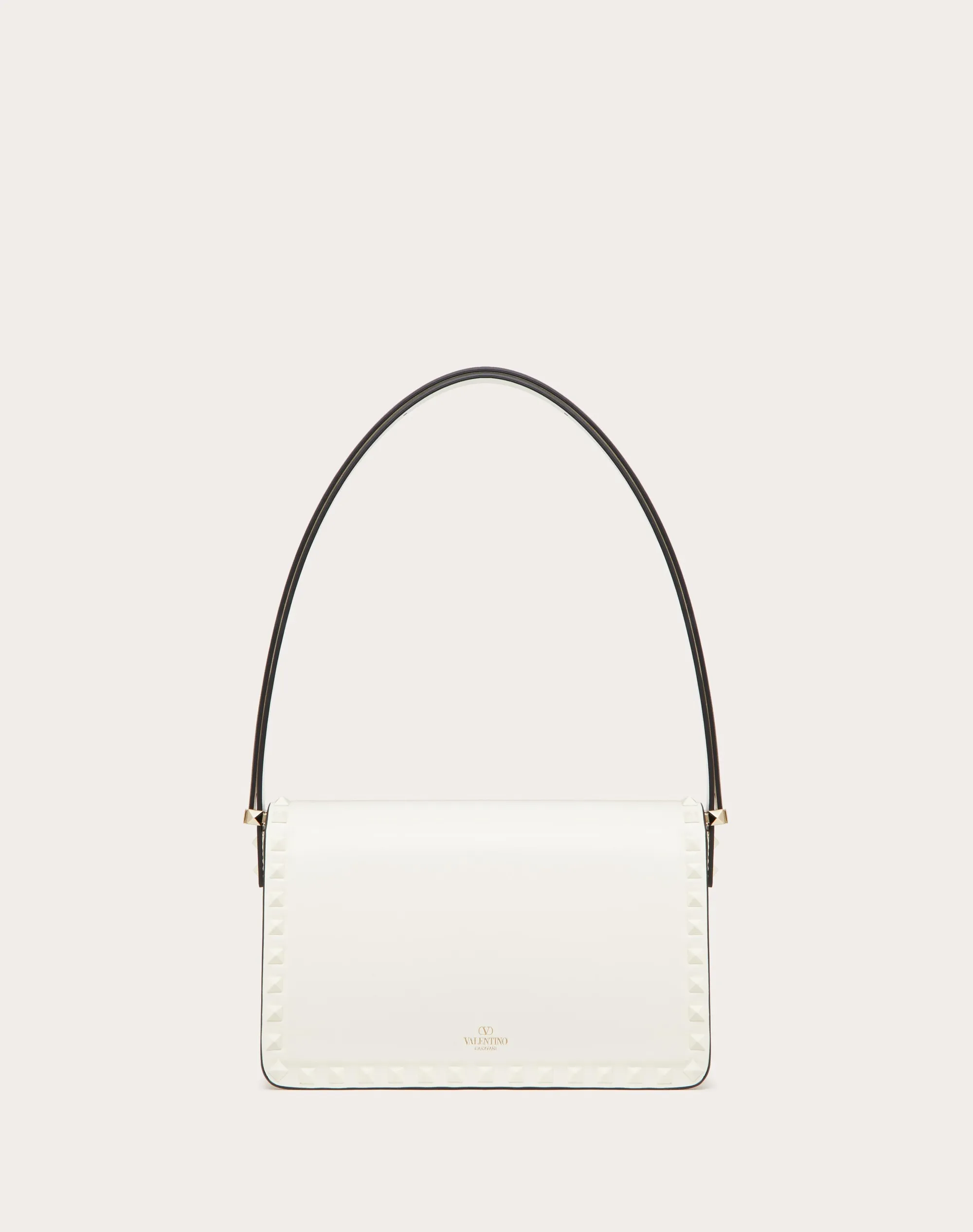 BORSA A SPALLA ROCKSTUD23 IN VITELLO LISCIO