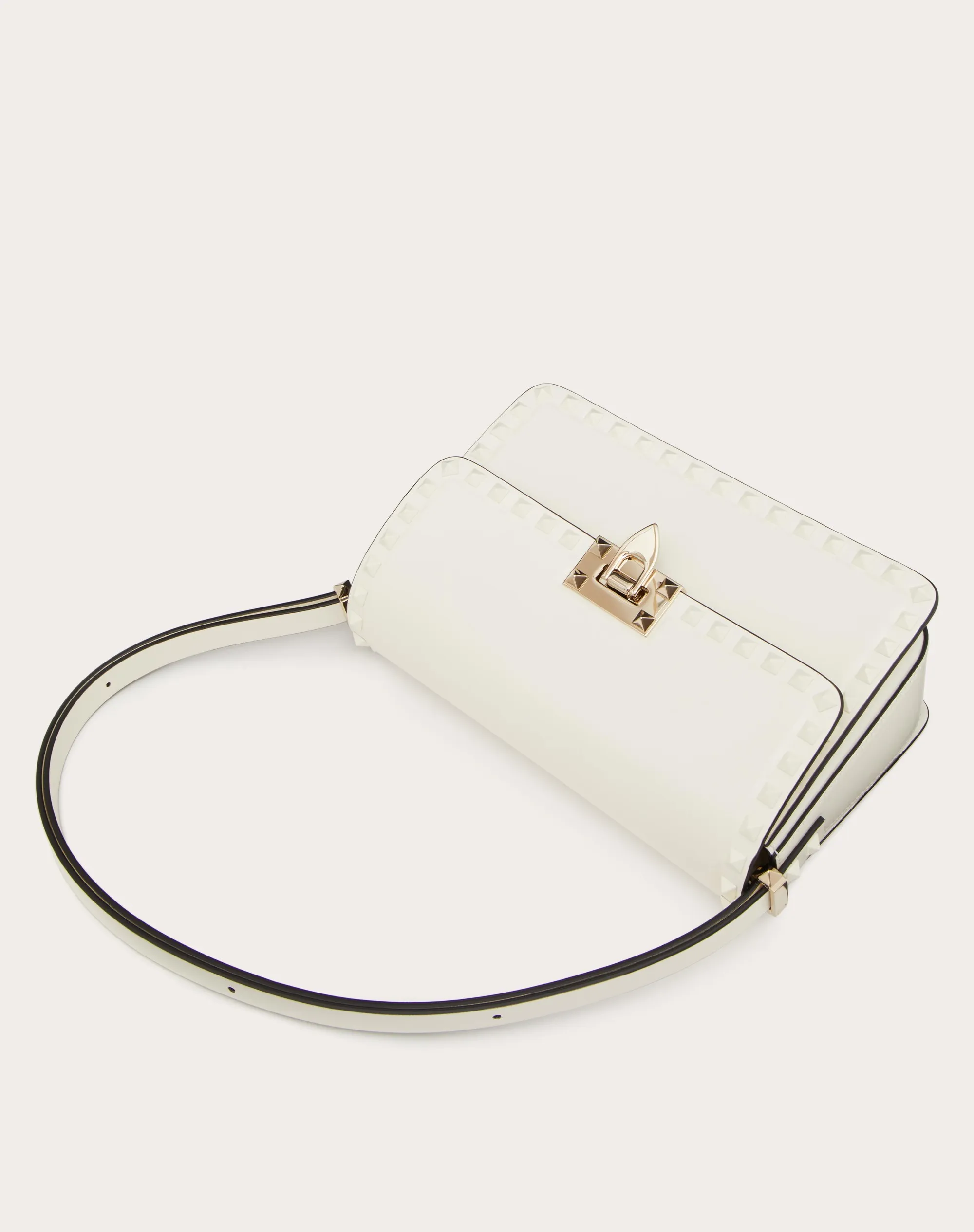 BORSA A SPALLA ROCKSTUD23 IN VITELLO LISCIO