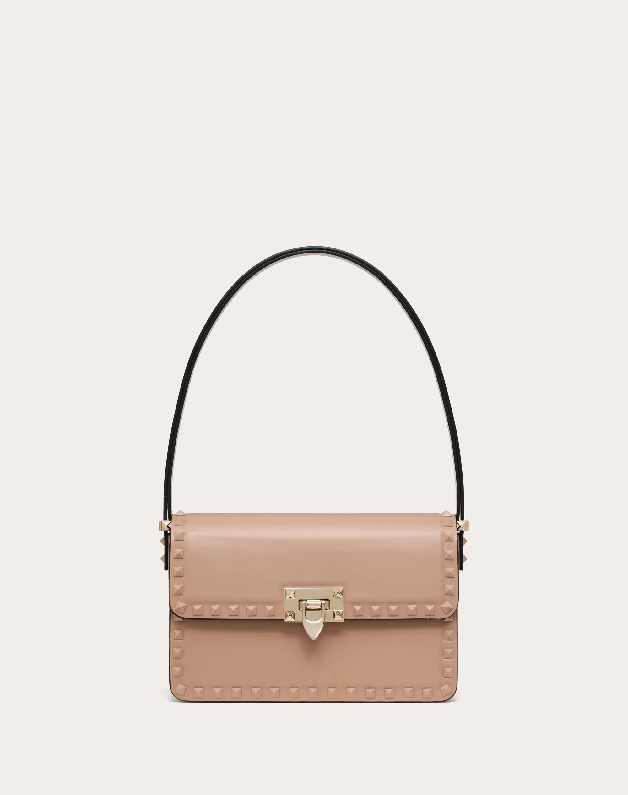 BORSA A SPALLA ROCKSTUD23 IN VITELLO LISCIO