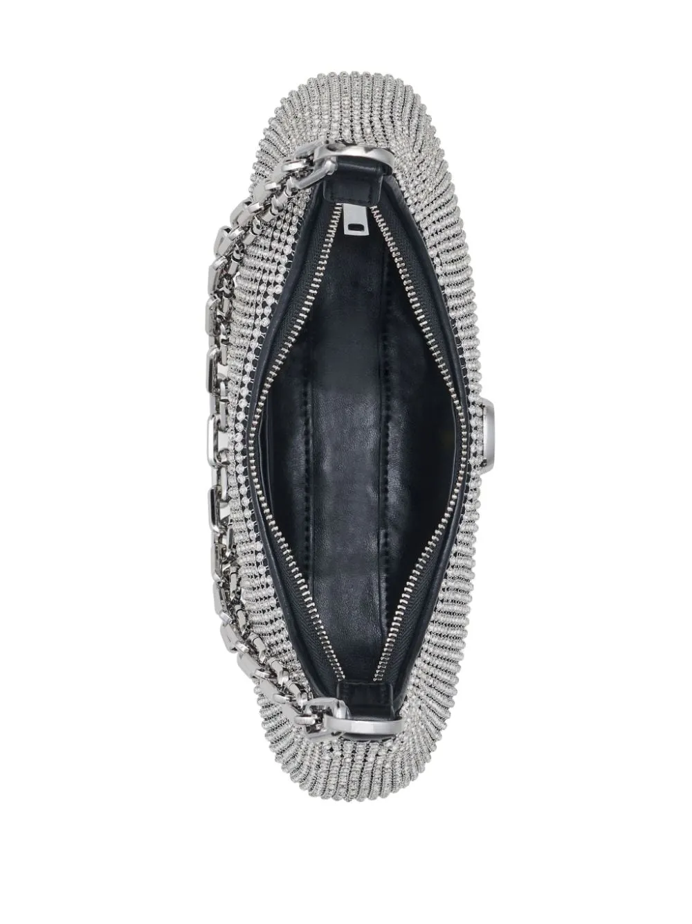 Borsa a spalla the small curve in argento - donna
