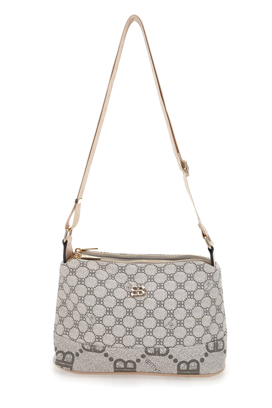 Borsa a Tracolla Cipria con Cerniere Bri Cavalli/1199