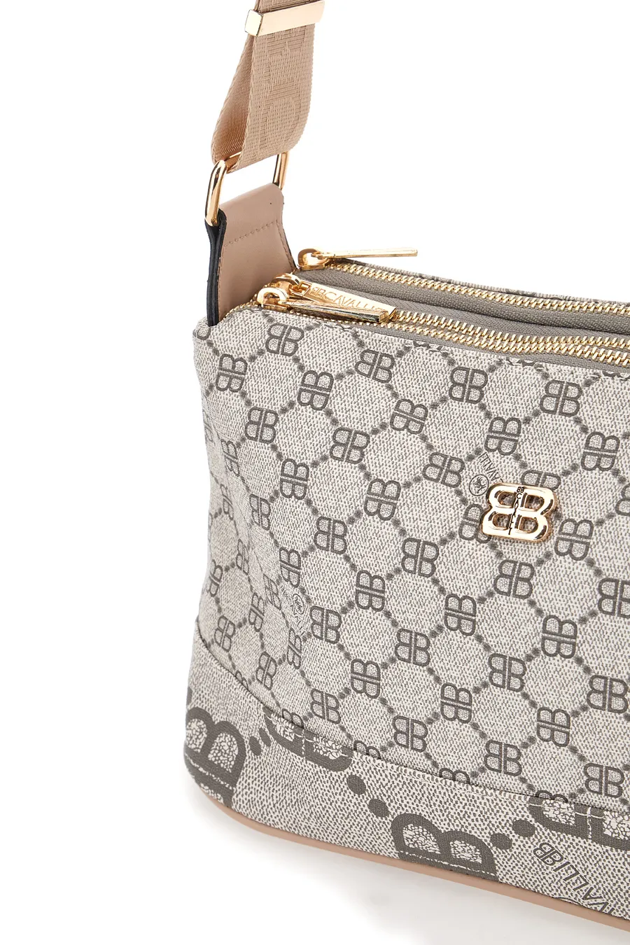 Borsa a Tracolla Cipria con Cerniere Bri Cavalli/1199