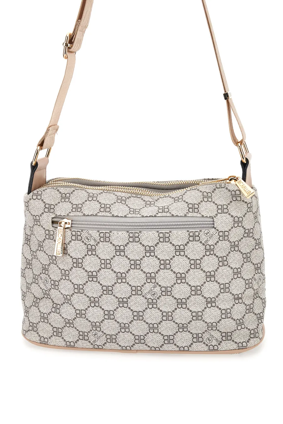 Borsa a Tracolla Cipria con Cerniere Bri Cavalli/1199