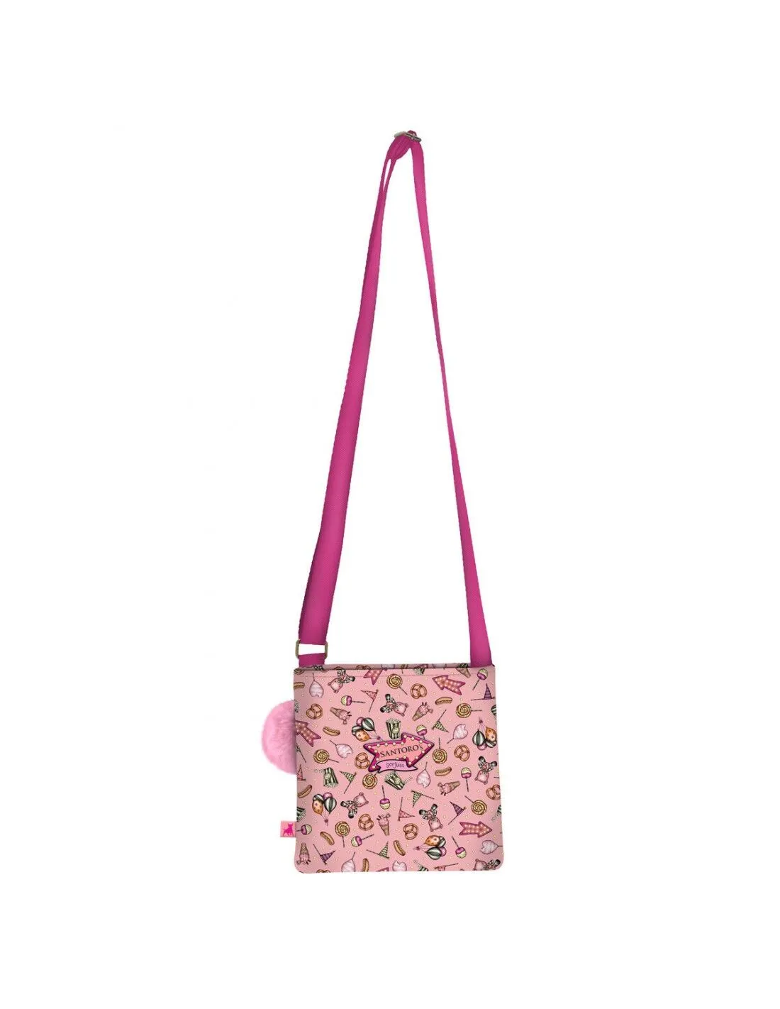 Borsa a Tracolla Gorjuss Carousel Salmone (21 x 20 x 1.5 cm)
