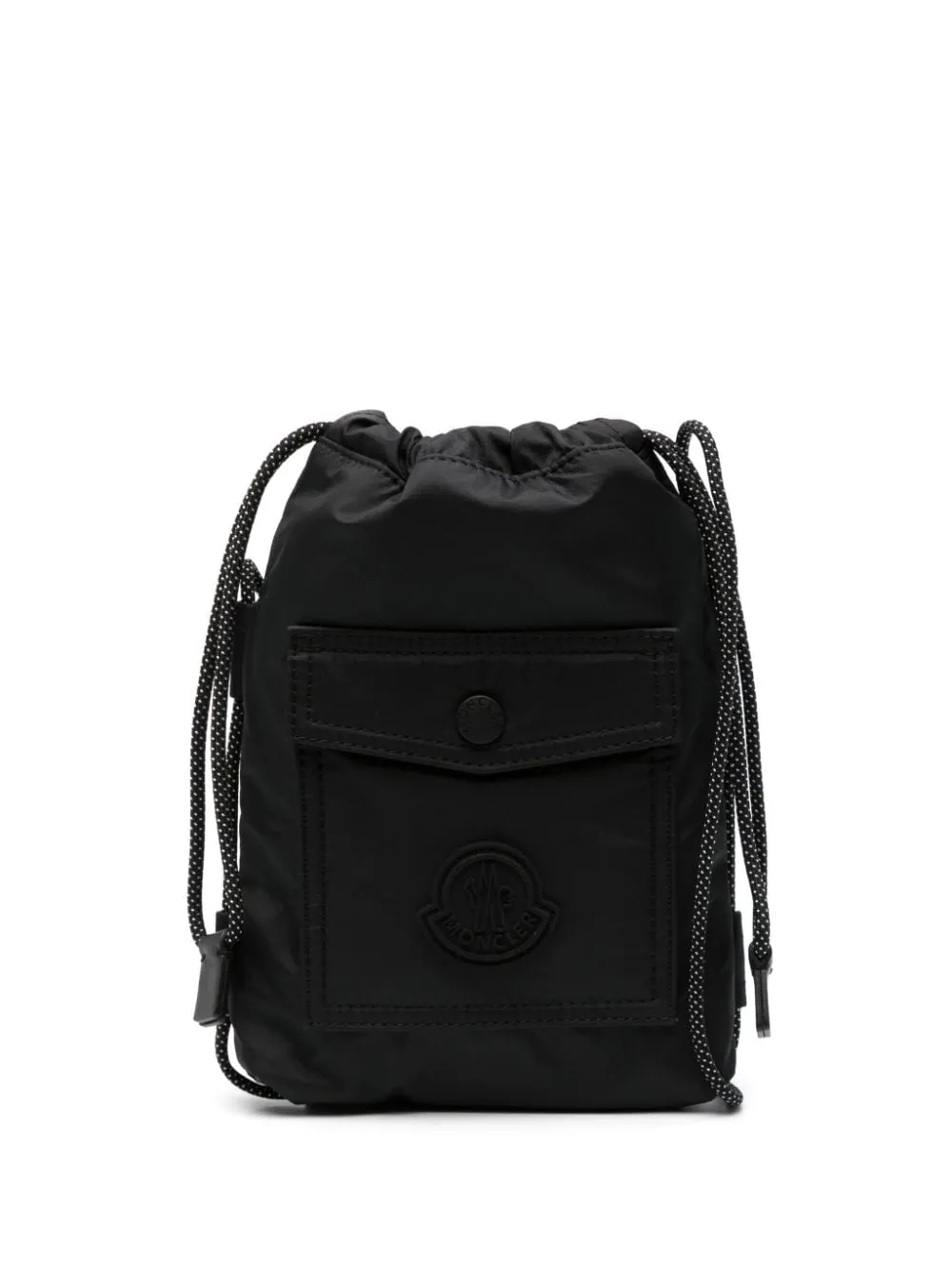 Borsa a tracolla Makaio con patch  logo in nero - uomo