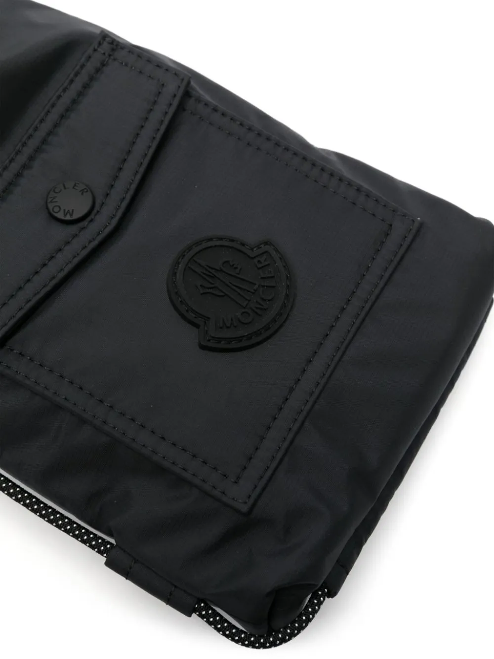 Borsa a tracolla Makaio con patch  logo in nero - uomo