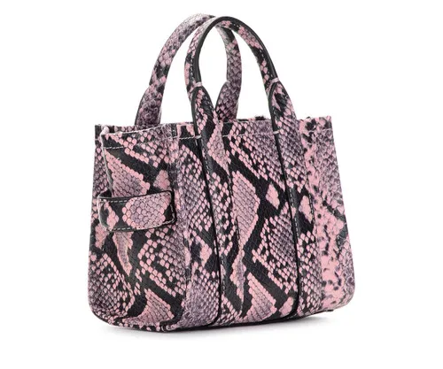 Borsa Marc Jacobs The Mini Tote Bag nera e rosa