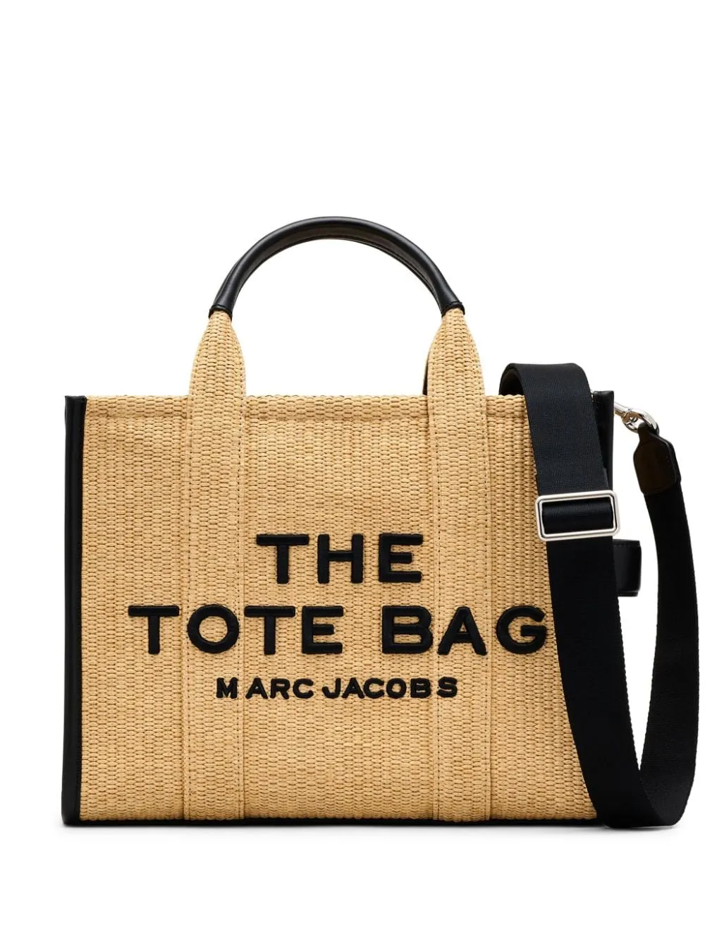 Borsa the medium tote in beige e nero - donna