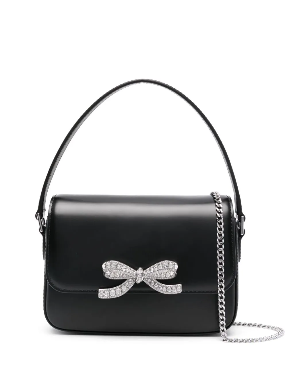 Borsa tote con fiocco in nero Self-Portrait - donna