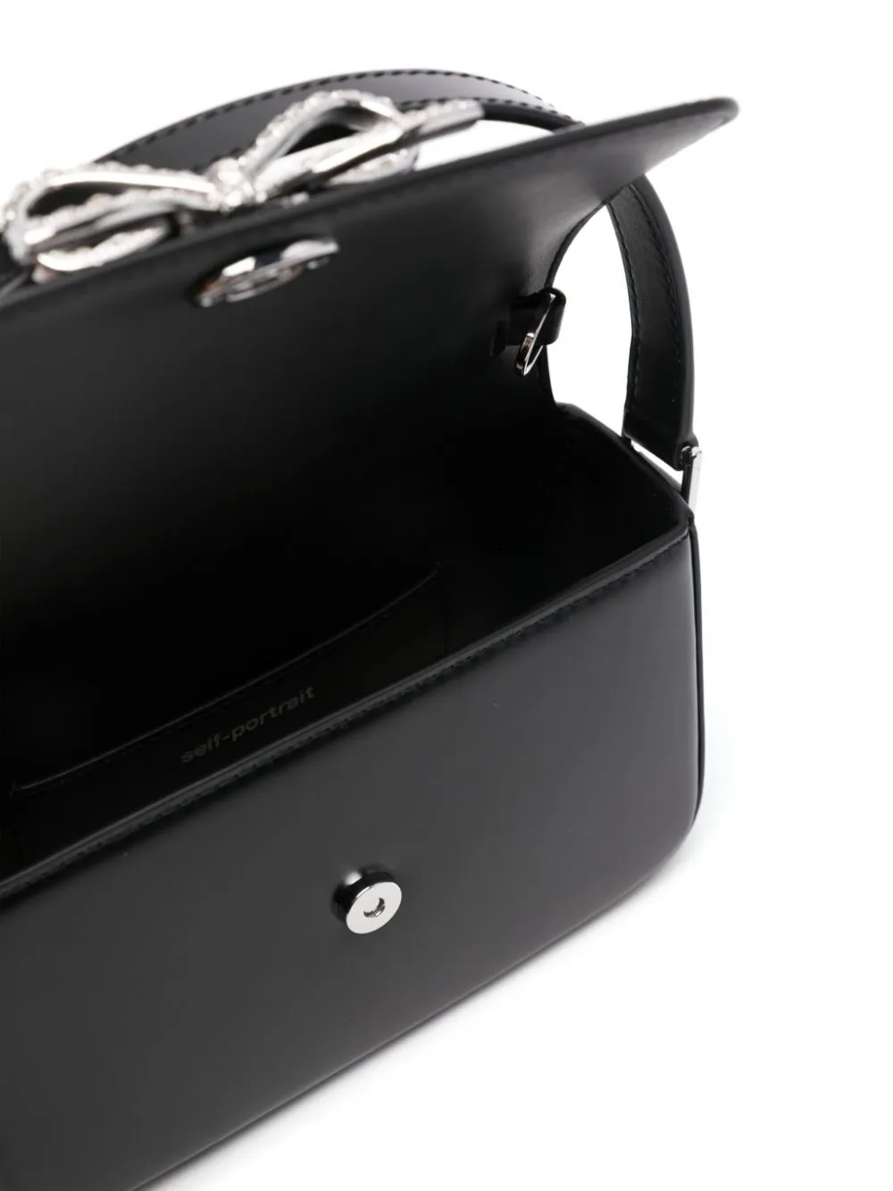 Borsa tote con fiocco in nero Self-Portrait - donna