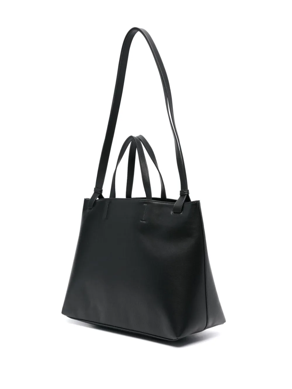 Borsa tote con logo goffrato APC in nero - donna
