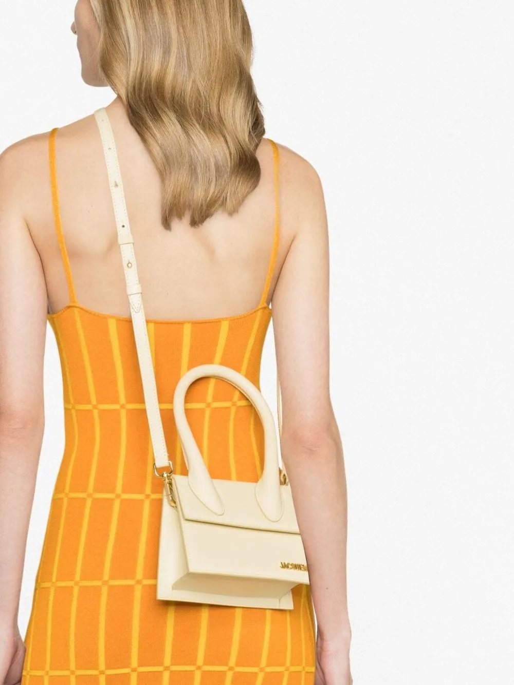 Borsa tote le chiquito moyen Jacquemus in avorio - donna