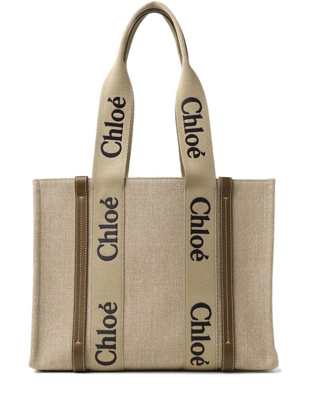 Borsa Tote Woody in lino