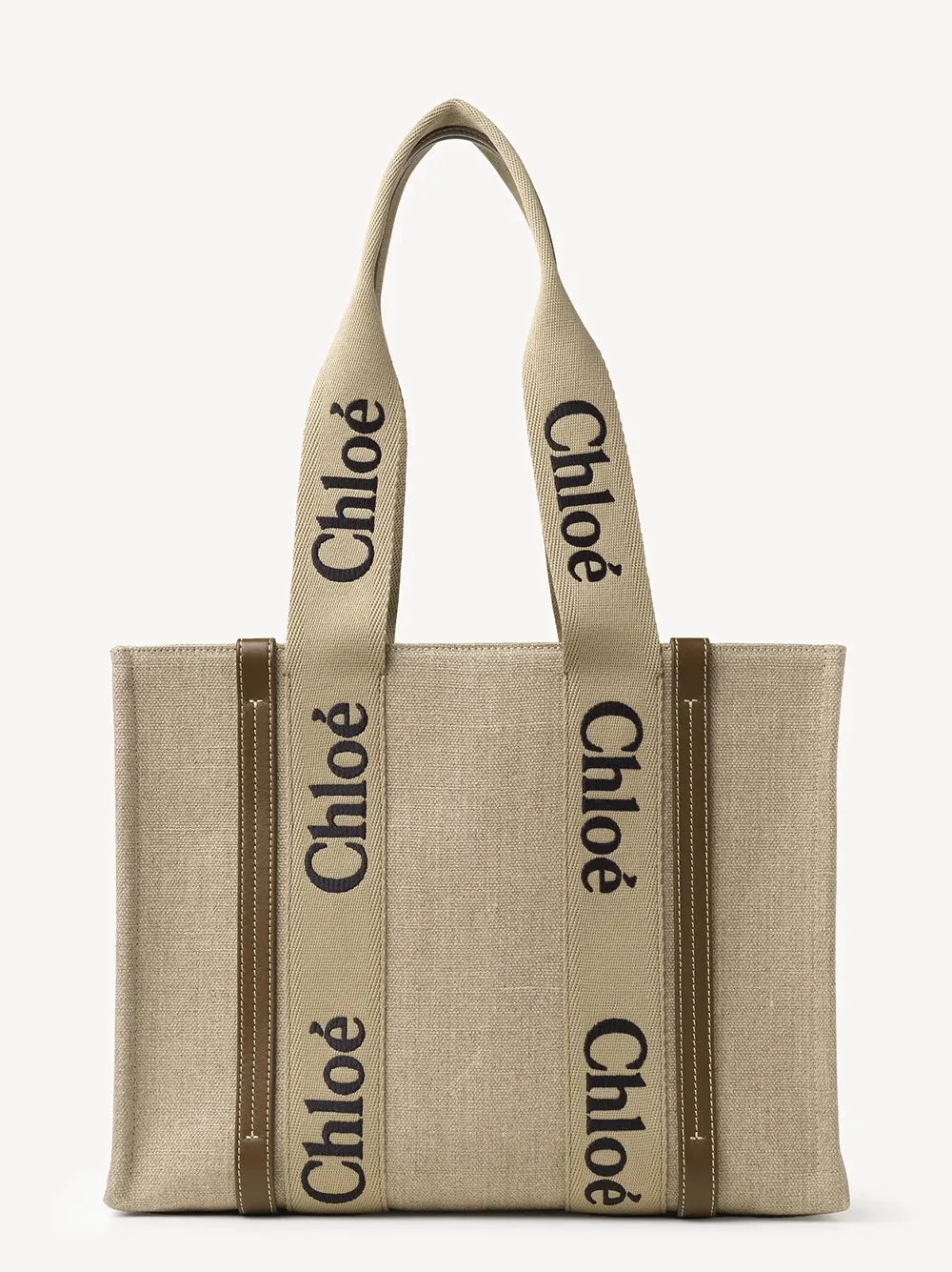 Borsa Tote Woody in lino