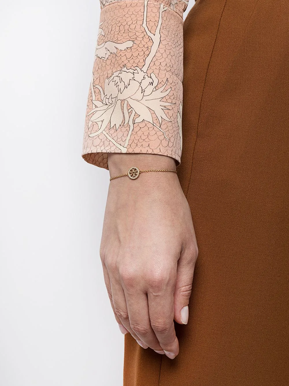Bracciale con logo Miller in oro - donna