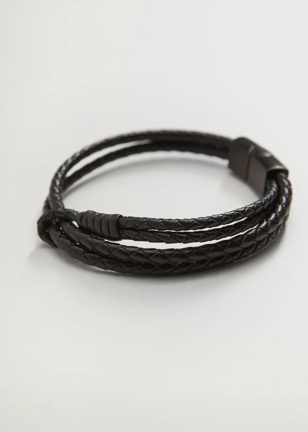 Bracciale similpelle intrecciato