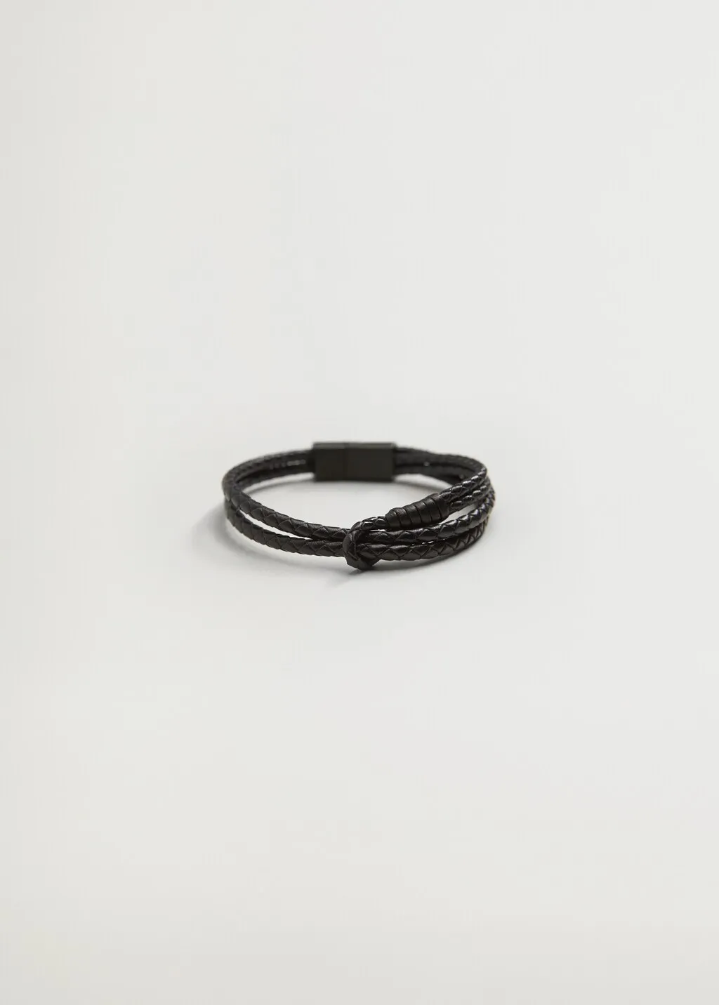 Bracciale similpelle intrecciato