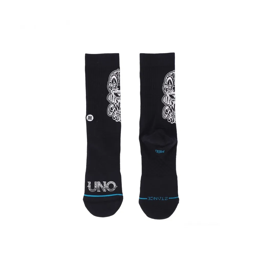 calza media uomo wild card x cartoon x uno BLACK
