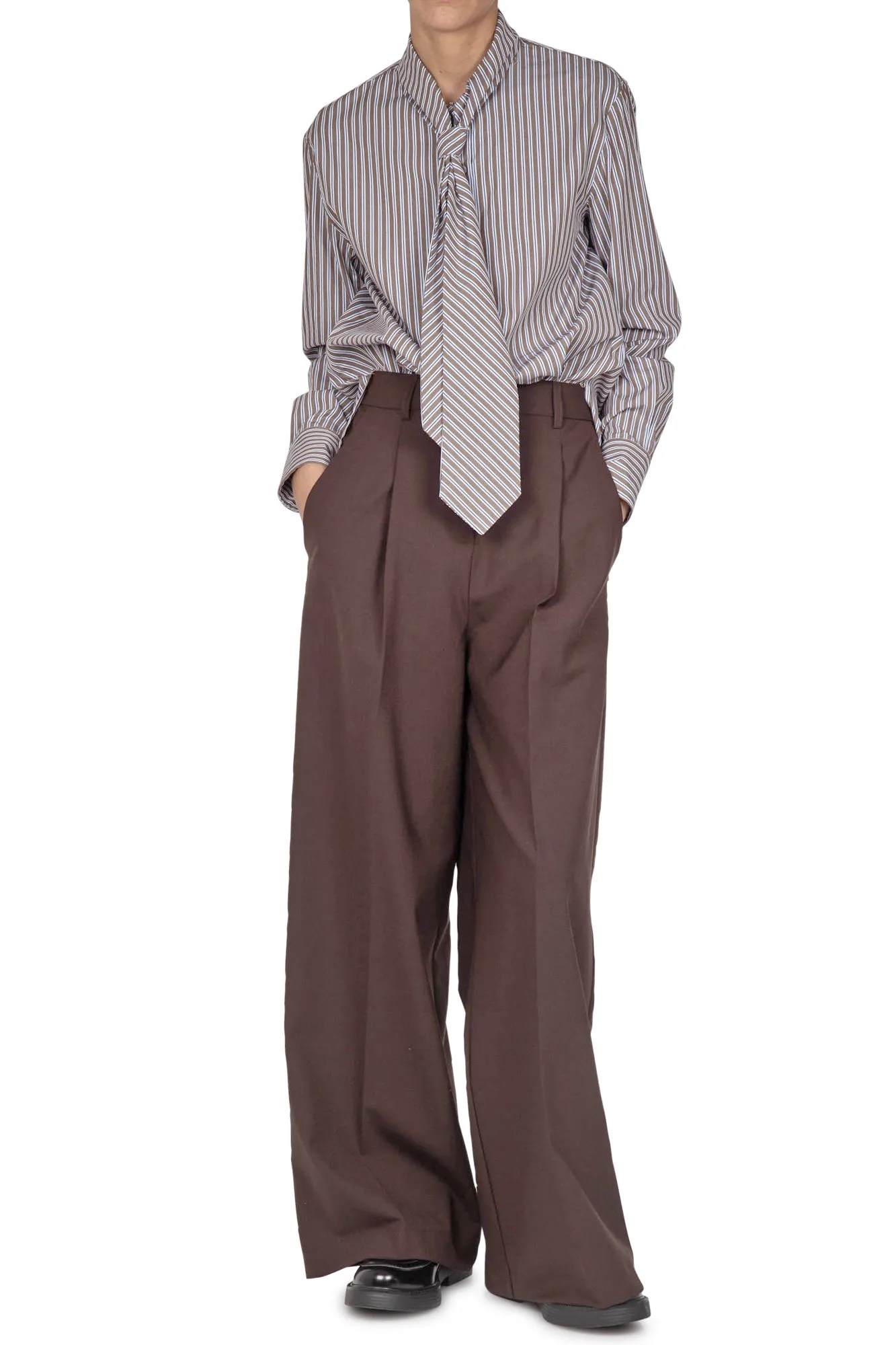 Camicia - 441532 - Marrone/Bianco